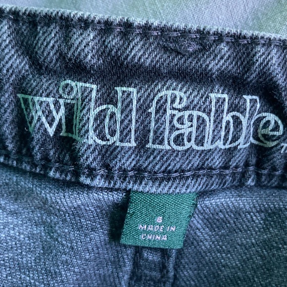 Wide leg cropped black denim - Picture 5 of 5